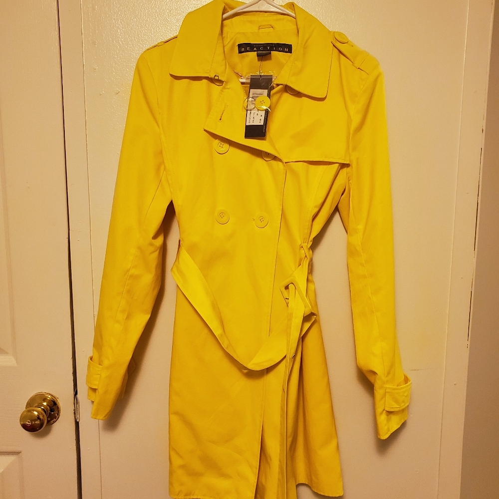 🌞CLEARANCE🌞 Nwt Kenneth Cole Reaction Trenchcoat - Picture 1 of 8